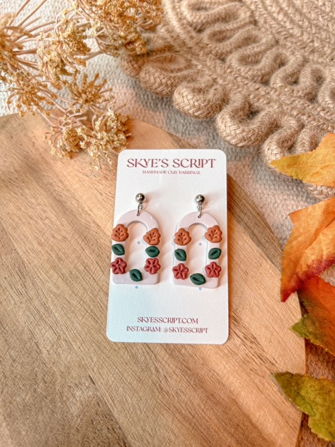Autumn Arch Clay Earrings