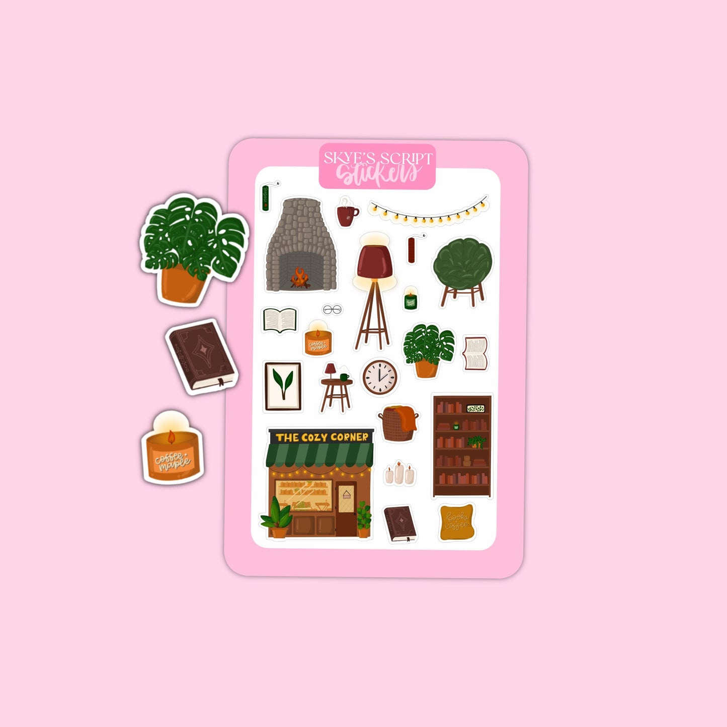 Cozy Reading Journaling Stickers