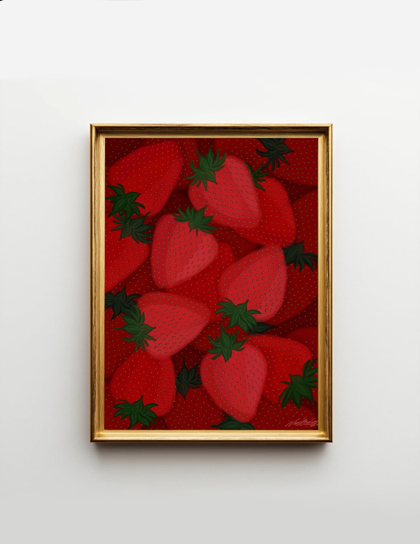 Pile of Strawberries Print