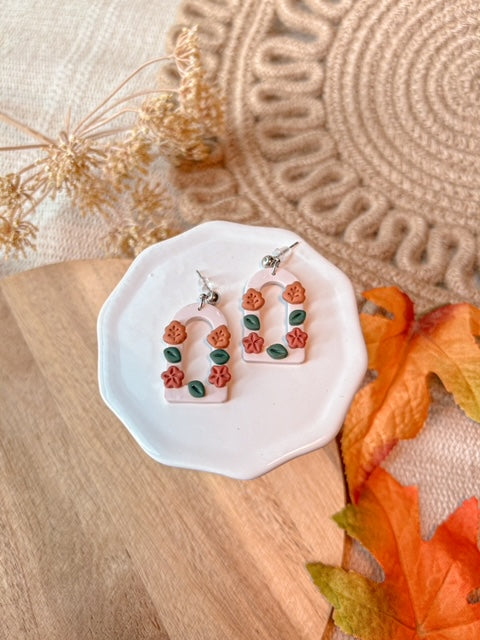 Autumn Arch Clay Earrings