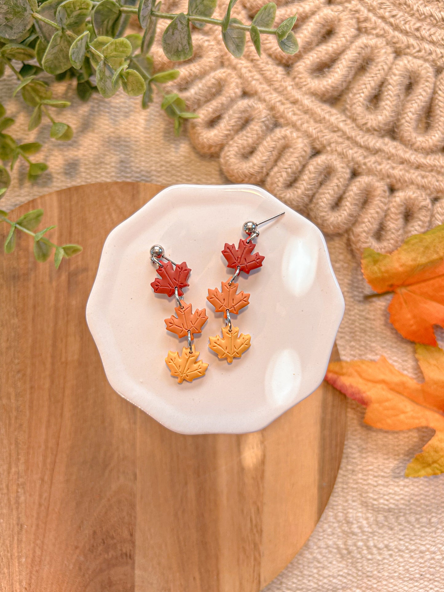 Leaf Trio Dangles