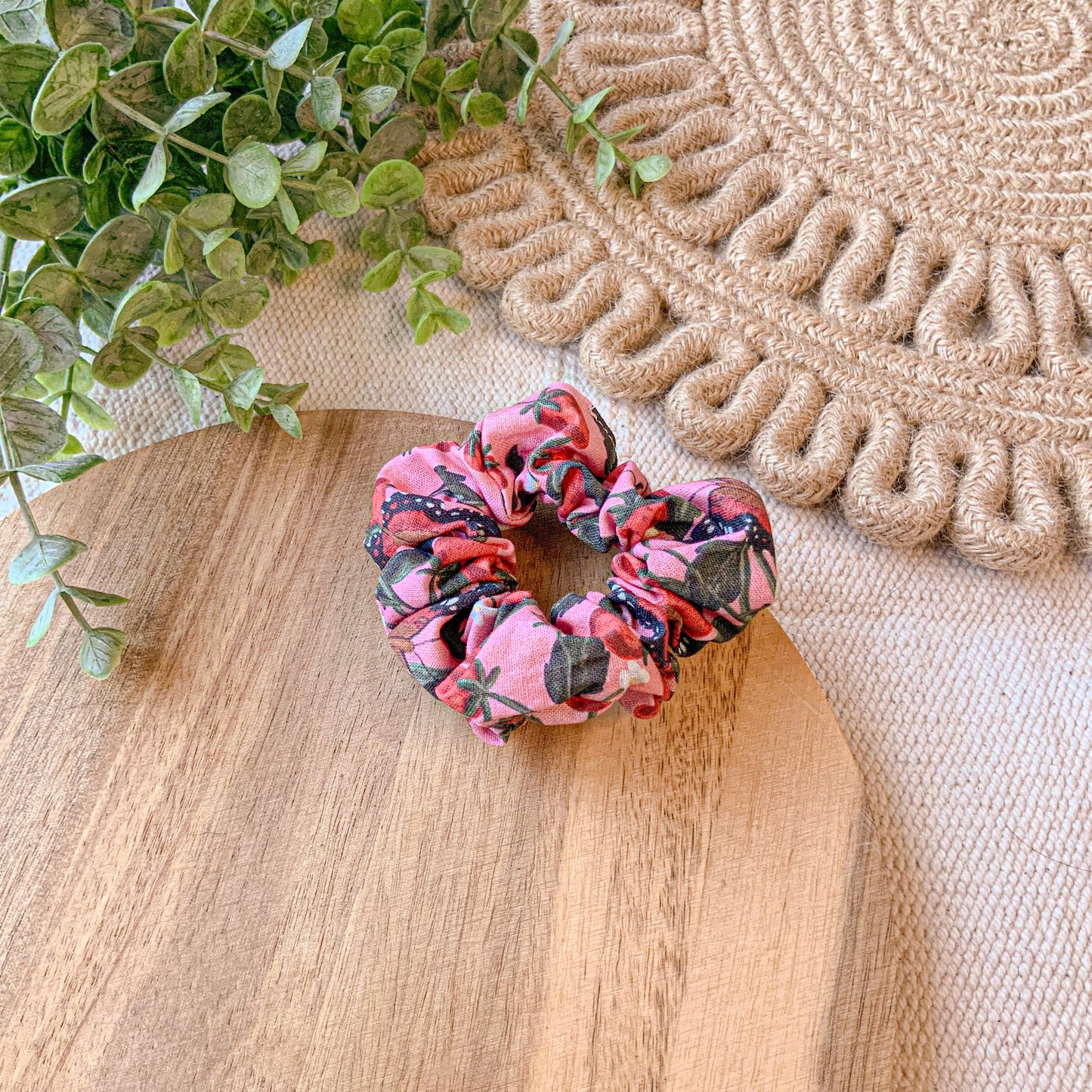 Strawberry Vines Scrunchie
