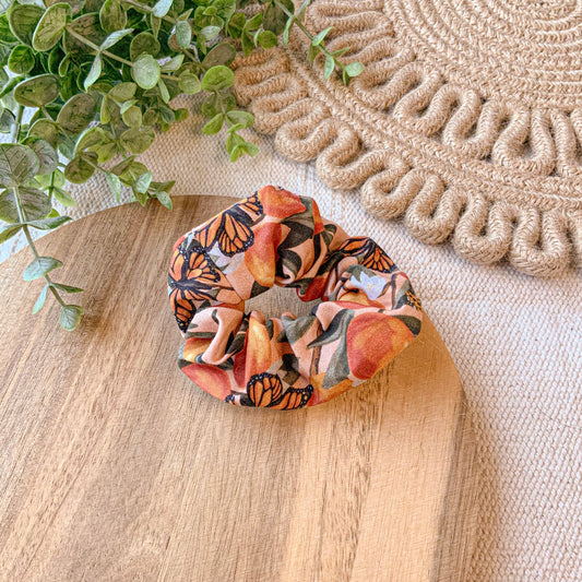 Orange Vines Scrunchie