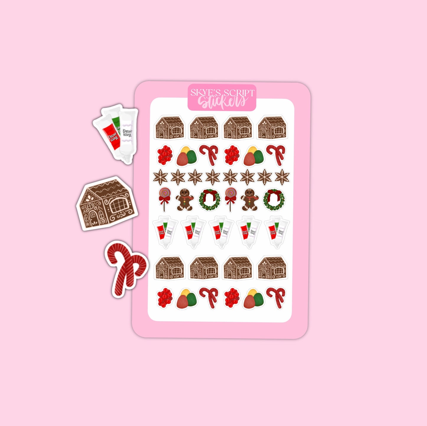 Gingerbread Making Stickers