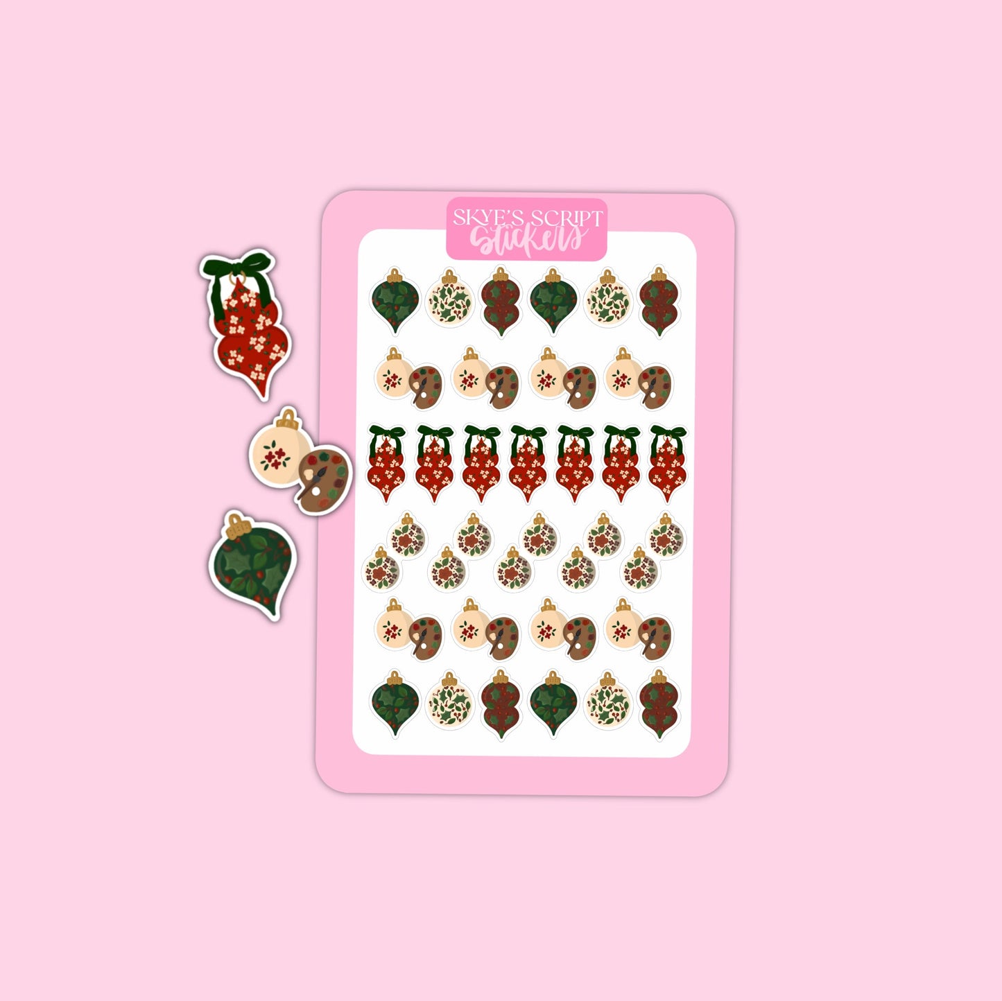 Painting Ornaments Stickers