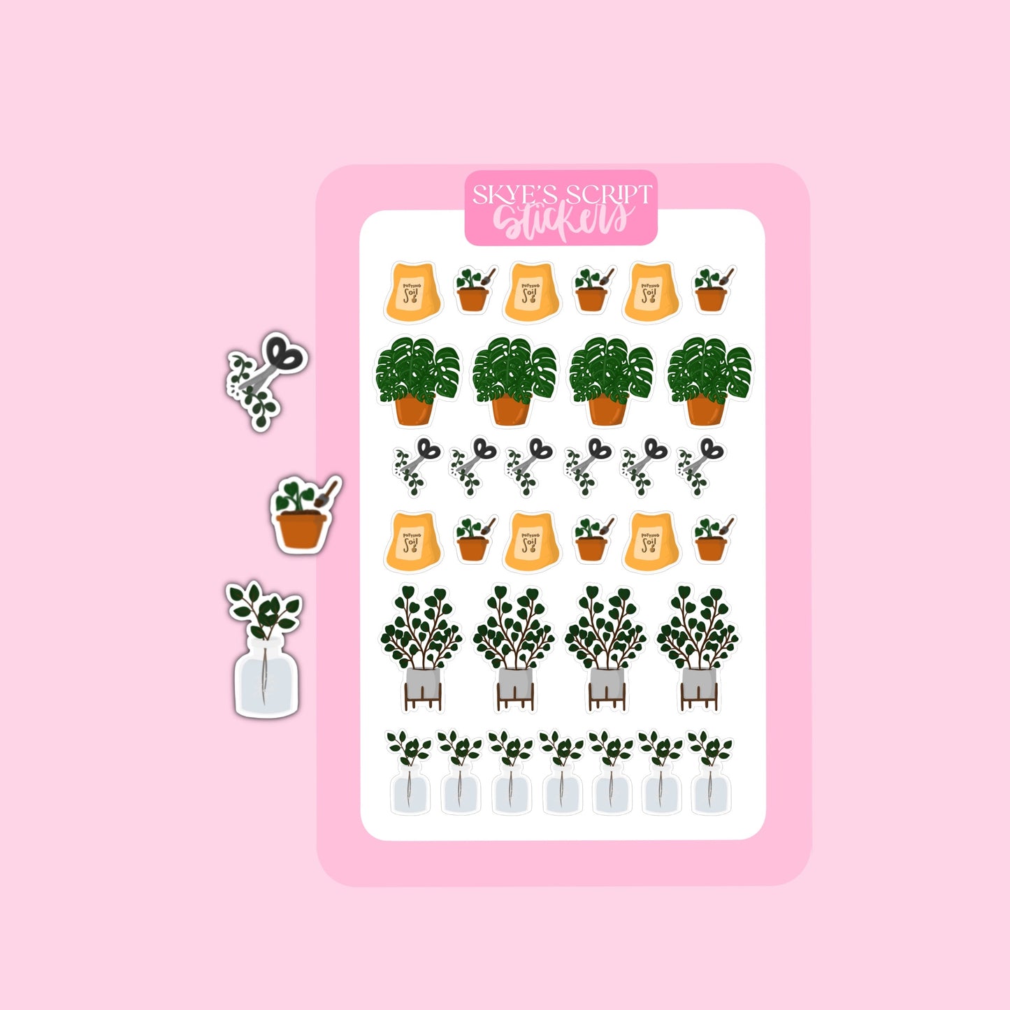 Plant Care Stickers