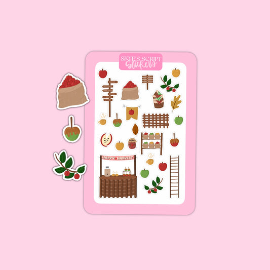 Apple Picking Journaling Stickers