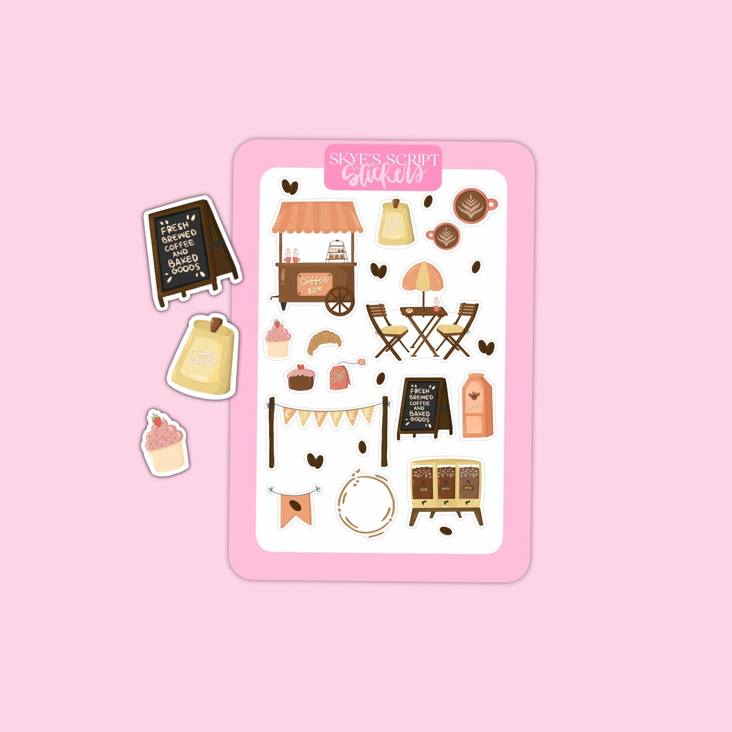 Coffee Date Journaling Stickers