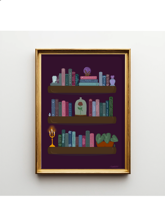 The Witches Bookshelf Print