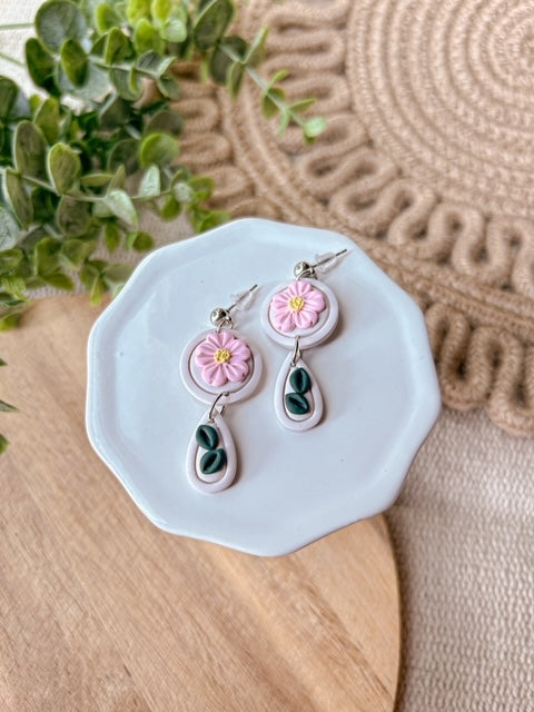 Floral Dangle Earrings