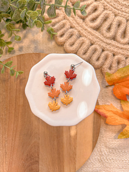 Leaf Trio Dangles
