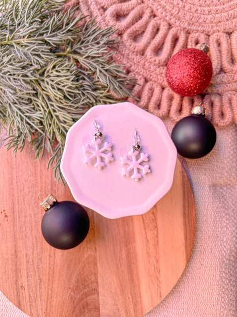 Sparkly Snowflake Earrings