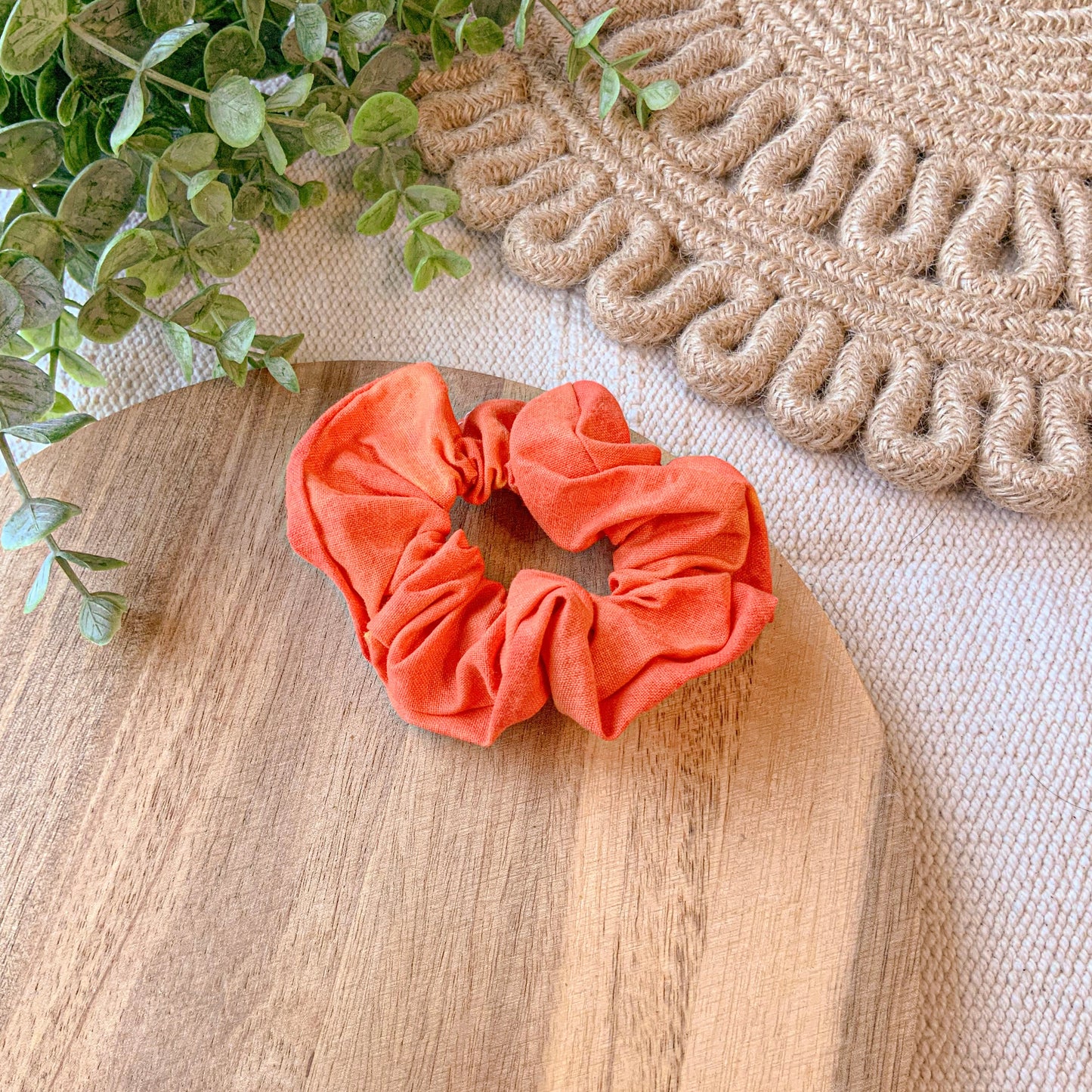 Tie Dye Orange Scrunchie