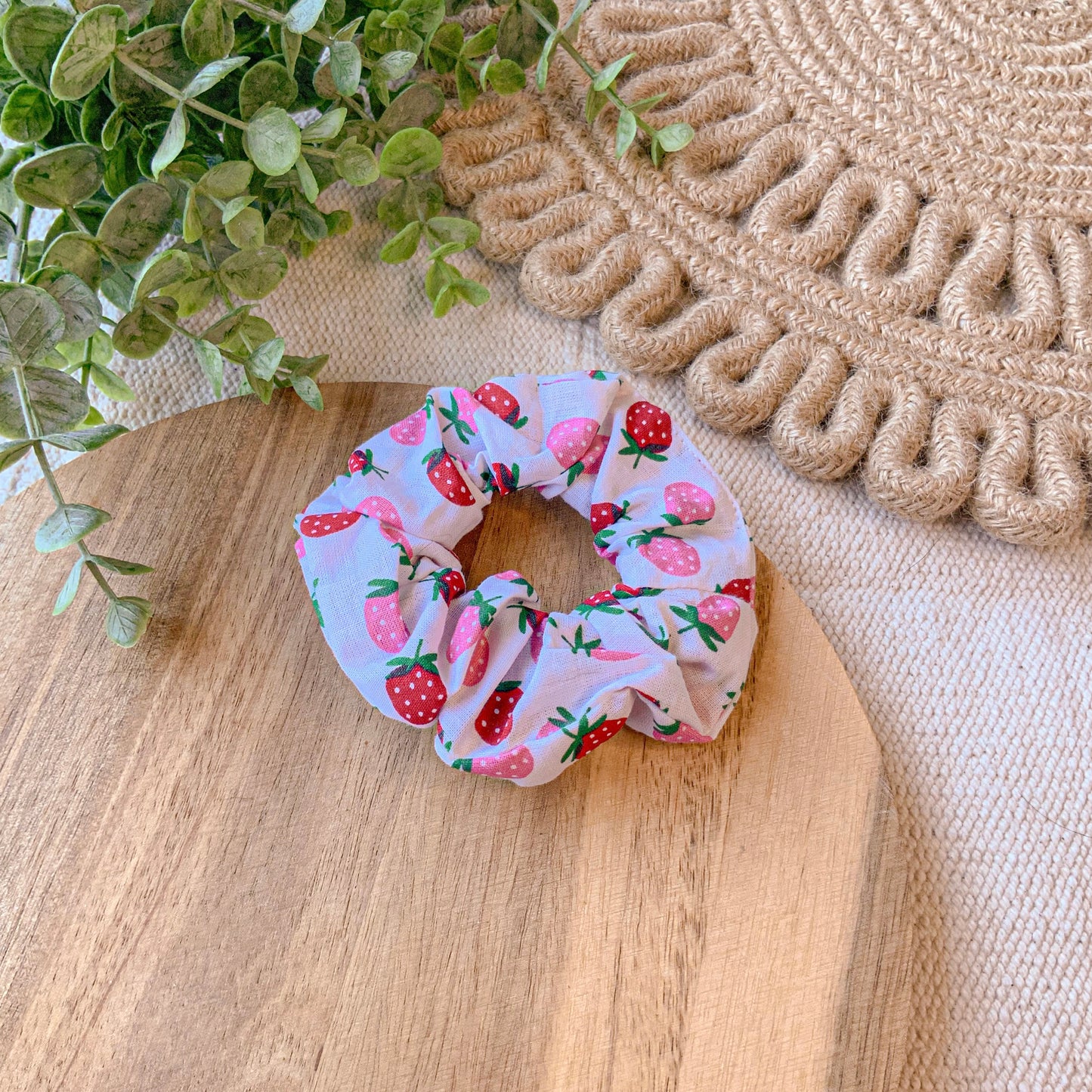 Simple Strawberries Scrunchie