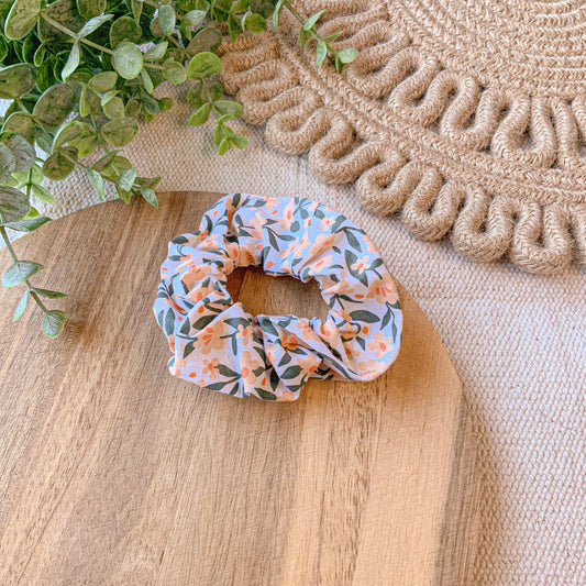 Peach Blooms Scrunchie