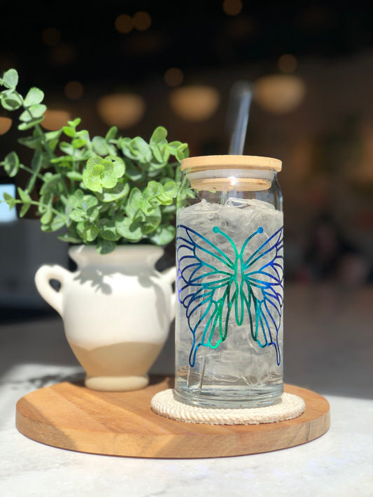 Magical Butterfly 20 oz Glass