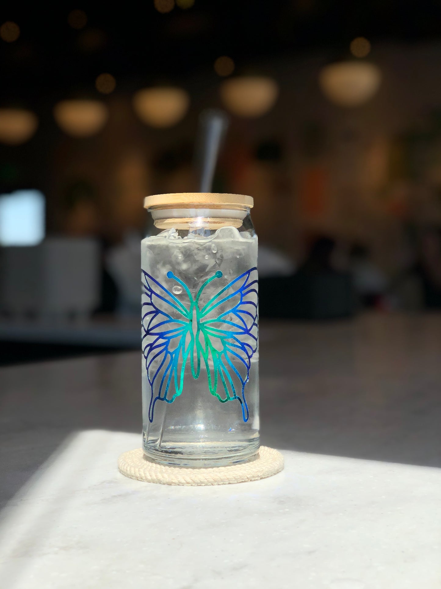 Magical Butterfly 20 oz Glass