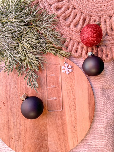 Sparkly Snowflake Earrings