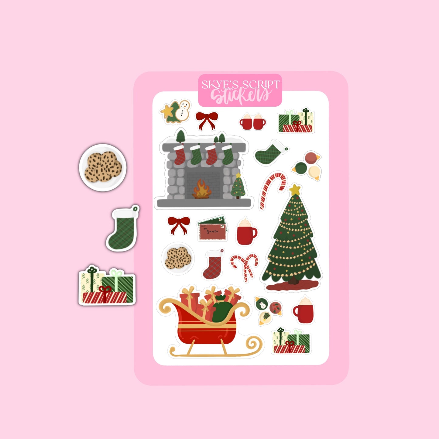 Christmas Journaling Stickers
